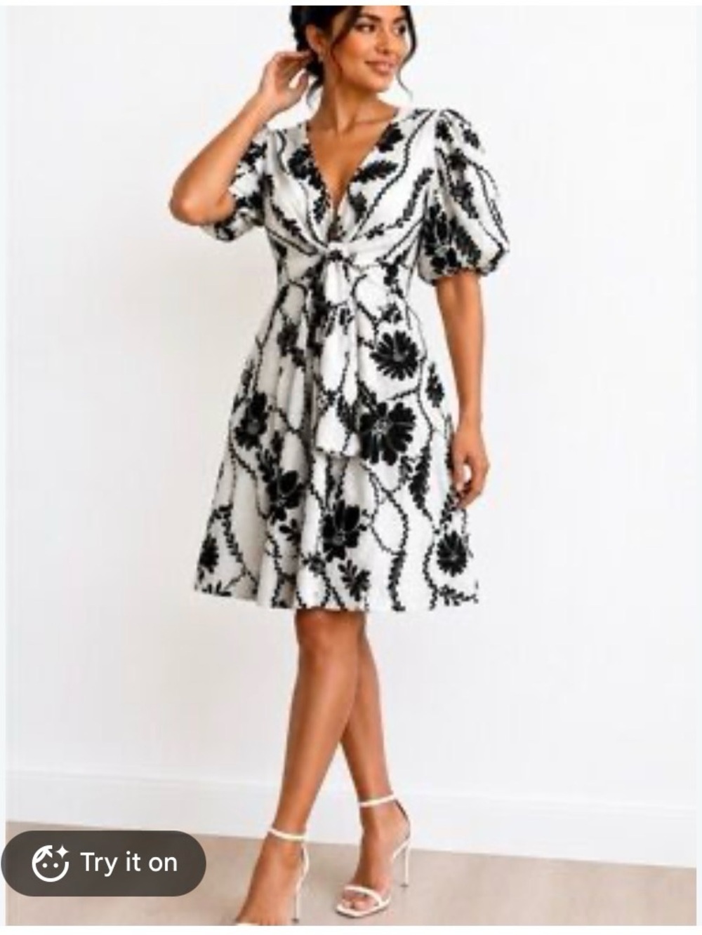 Whit House Elements linen blend twist  Front Dress